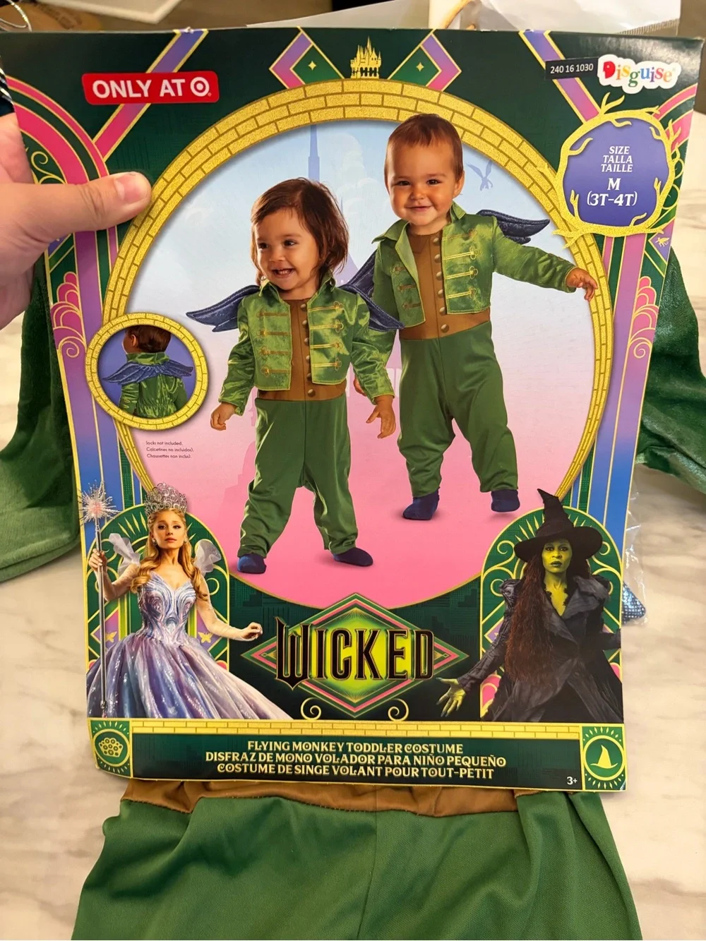NWT Wicked Flying Monkey Costume Toddler Size M 3T-4T Halloween